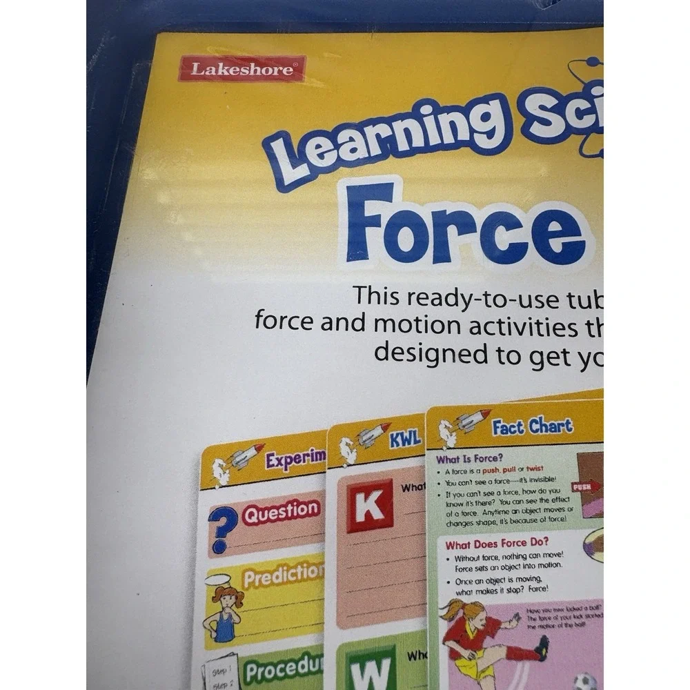 Lakeshore Learning Force & Motion Science Activity Tub Kit FF984 Complete NEW